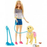 Barbie Walk & Potty Pup med valpträning DWJ68