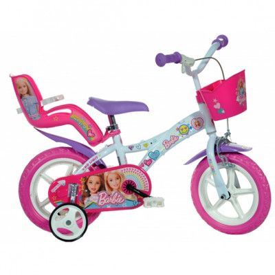Dino - Barncykel - Barbie 12 Tum Vit