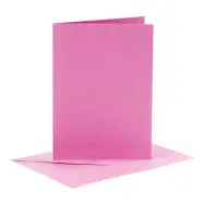 Gratulationskort Rosa - 6-pack