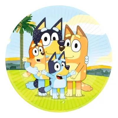 Papperstallrikar Bluey - 8-pack