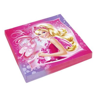 Servetter Barbie Ballerina - 20-pack