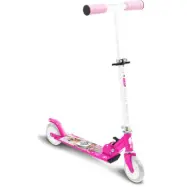 Stamp - 2 Hjul Barnscooter Barbie Fällbar Fotbroms Rosa