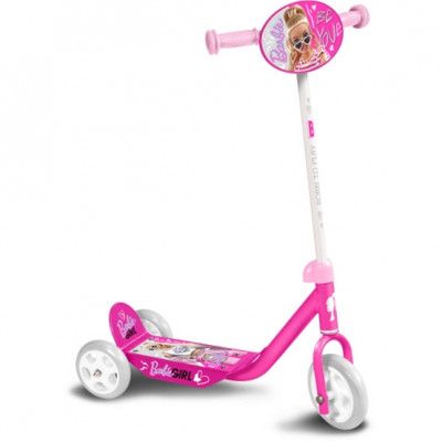Stamp - 3 Hjul Barnscooter Barbie Rosa