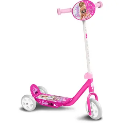 Stamp - 3 Hjul Barnscooter Barbie Rosa
