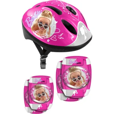 Stamp - Barbie 5 Delar Skate Protection Rosa/Vit Storlek S
