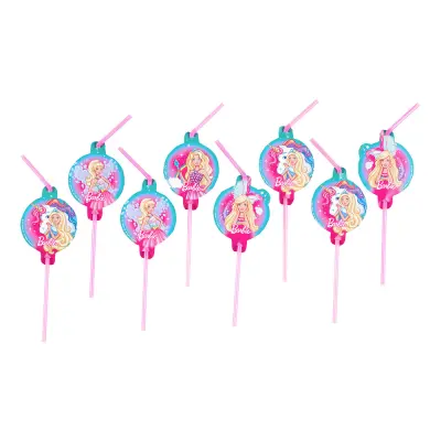 Sugrör Barbie Dreamtopia - 8-pack