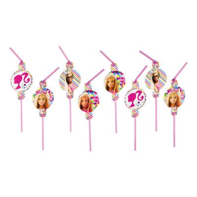 Sugrör Barbie Sparkle - 8-pack