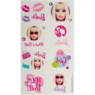Tatueringar med fina Barbie 16 stycken på 1 ark