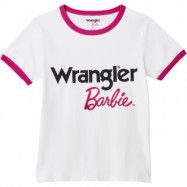 Wrangler T-shirt - Barbie Slim Ringer Tee - XS L - för Dam - vit