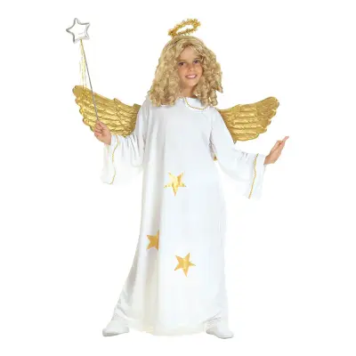 Ängel Vit Barn Maskeraddräkt - Small