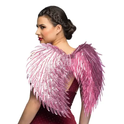 Änglavingar Rosa Skimrande