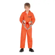 Amerikansk Fånge Barn Maskeraddräkt - X-Small