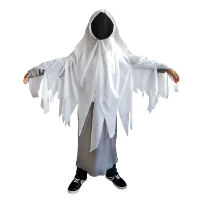 Ansiktslöst Spöke Barn Maskeraddräkt - Large
