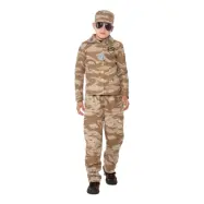 Armé Kamouflage Barn Maskeraddräkt - Medium