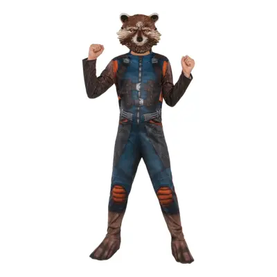 Avengers 4 Rocket Raccoon Barn Maskeraddräkt - Small