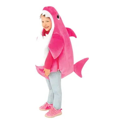 Baby Shark Rosa Barn Maskeraddräkt - Small