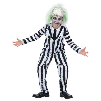 Beetlejuice Maskeraddräkt Barn 7-9 år