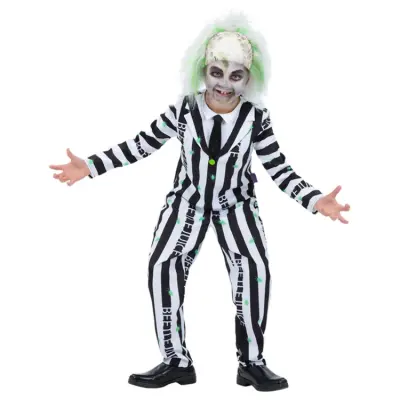 Beetlejuice Maskeraddräkt Barn 7-9 år