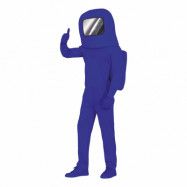 Blå Astronaut Teen Maskeraddräkt - One size