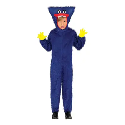 Blå Monster Barn Maskeraddräkt - Large