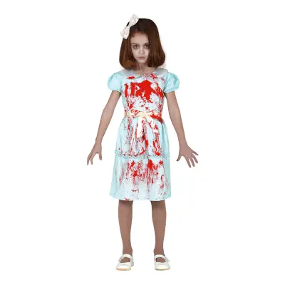 Blodig Tvillingflicka Barn Maskeraddräkt - Small