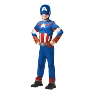 Captain America Barn Maskeraddräkt - Small