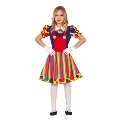 Clown Klänning Barn Maskeraddräkt - Medium