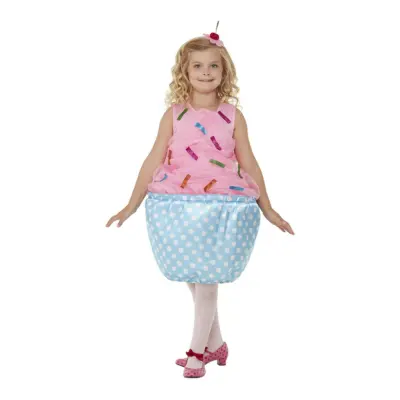 Cupcake Rosa Barn Maskeraddräkt - Medium