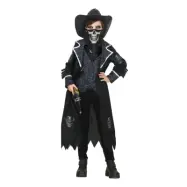 Dödskalle Cowboy Barn Maskeraddräkt - Small