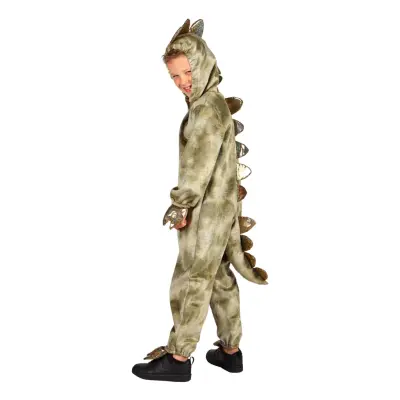 Dino Jumpsuit Barn Maskeraddräkt - Medium