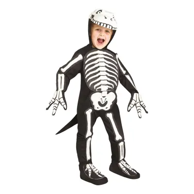 Dinosaurie Skelett Barn Maskeraddräkt - Small