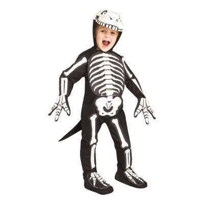 Dinosaurie Skelett Barn Maskeraddräkt - Medium