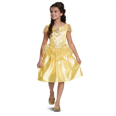 Disney Princess Belle Klänning M 7-8 år - Disney Princess -  Leksaksaffären