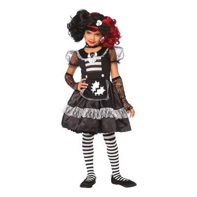 Docka Halloween Barn Deluxe Maskeraddräkt - Medium