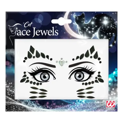 Face Jewels Katt för Barn