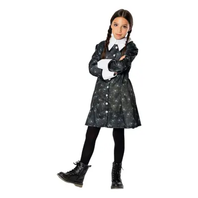 Familjen Addams Wednesday Barn Maskeraddräkt - Large