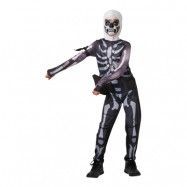 Fortnite Skull Trooper Barn Maskeraddräkt - Medium