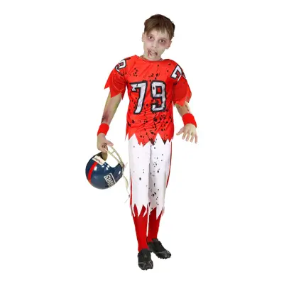 Fotbollszombie Barn Maskeraddräkt - X-Large