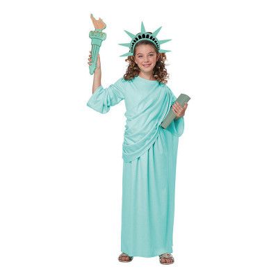 Frihetsgudinna Barn Maskeraddräkt - Medium