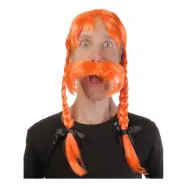 Gallisk Viking Peruk - One size