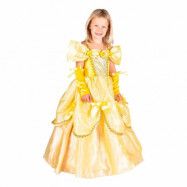 Gul Prinsessklänning Barn Maskeraddräkt - Medium