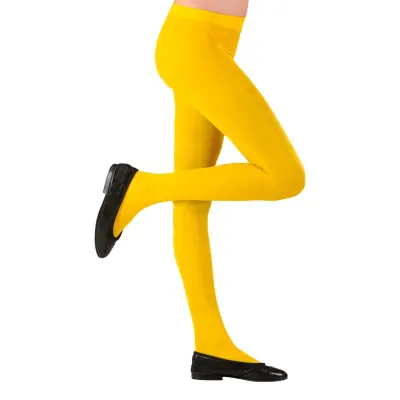 Gula Strumpbyxor för Barn - Medium