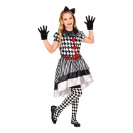 Harlequin Clown Barn Maskeraddräkt - Medium
