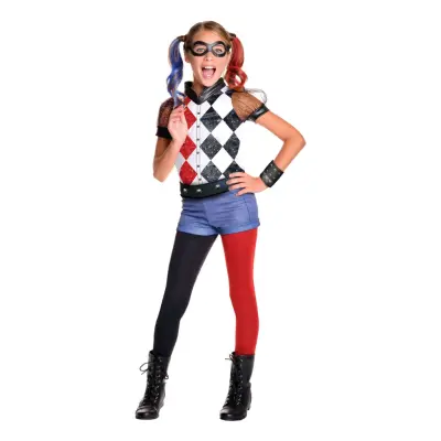 Harley Quinn Barn Maskeraddräkt - Medium