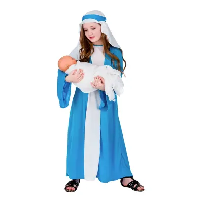 Jesu Födelse Jungfru Maria Barn Maskeraddräkt - Small