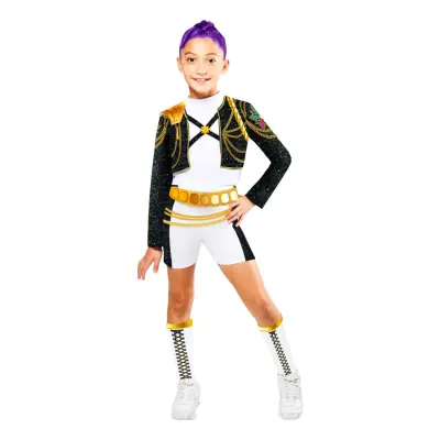 K-pop Demon Hunters™ Rumi Gold Hybrid Barn Maskeraddräkt - X-Small