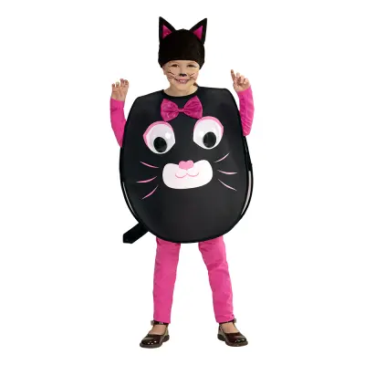 Katt med Stora Ögon Barn Maskeraddräkt - Large