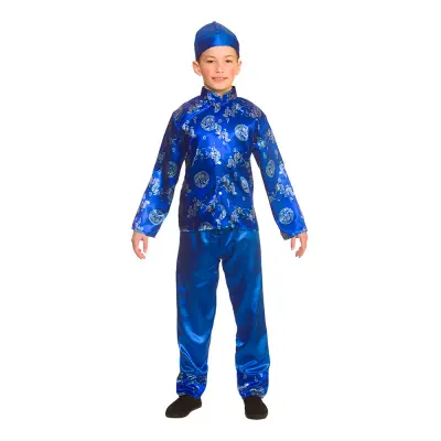 Kinesisk Pojke Barn Maskeraddräkt - Large