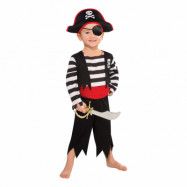 Klassisk Pirat Barn Maskeraddräkt - Small