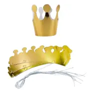 Kungakronor i Papp Guld - 10-pack